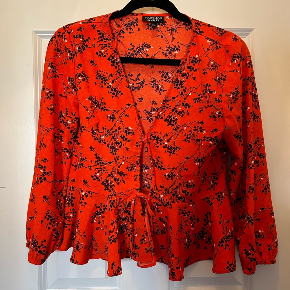 Topshop flowy blouse